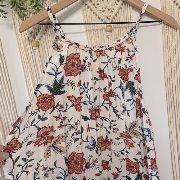 OLD NAVY Waist Defined Braided Strap Floral Maxi Dress White 3X Plus - Picture 4 of 14